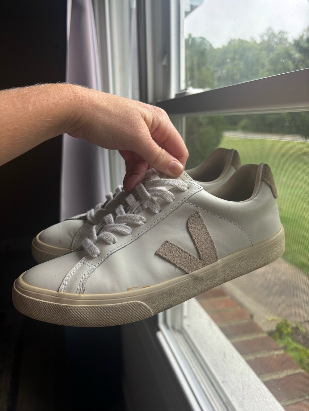 Veja White Leather Sneaker
